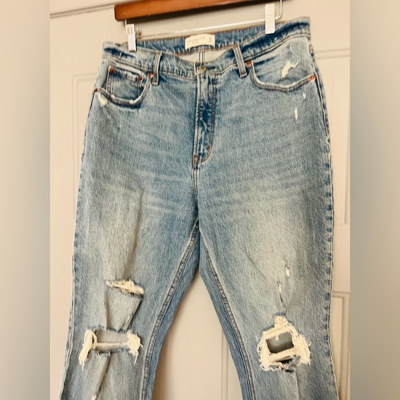 Abercrombie & Fitch the skinny High Rise 31 -12 Jeans Ripped Distressed - Picture 5 of 14